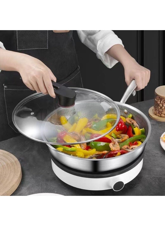 SENVIL compact honeycomb fry pan – 26 cm induction skillet – lightweight easy grip, semi nonstick honeycomb surface, daily cooking, small meals or individual portions - Image 5